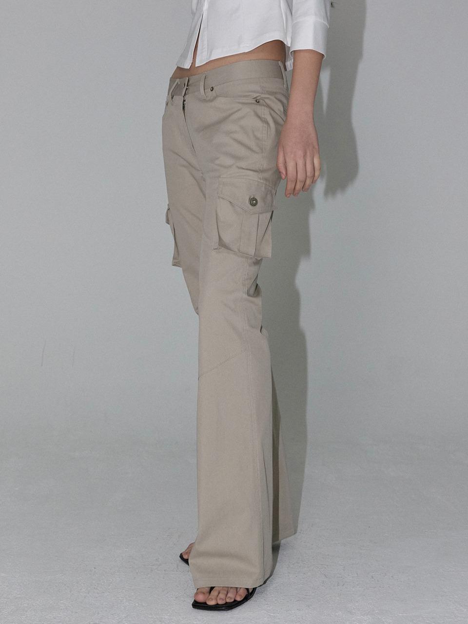 [2nd Reorder] Another Bootcut Cargo Pants (sand beige)