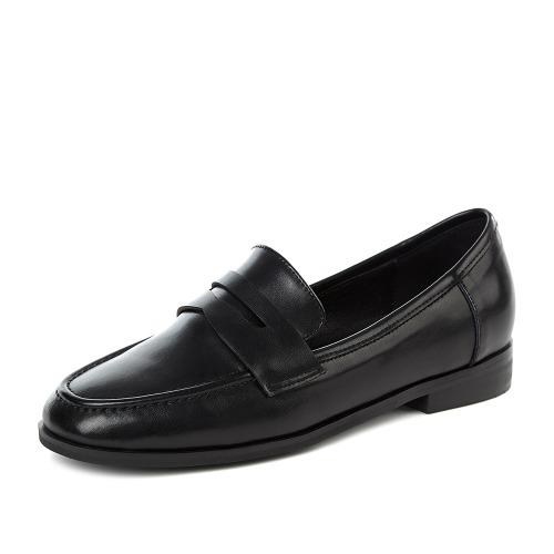 여성 소가죽 클래식 페니 로퍼 (BK) - 3FN260