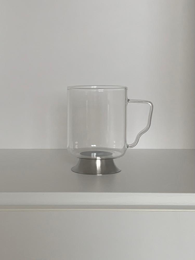 (티티이이) 실버 글라스 컵 Silver glass cup