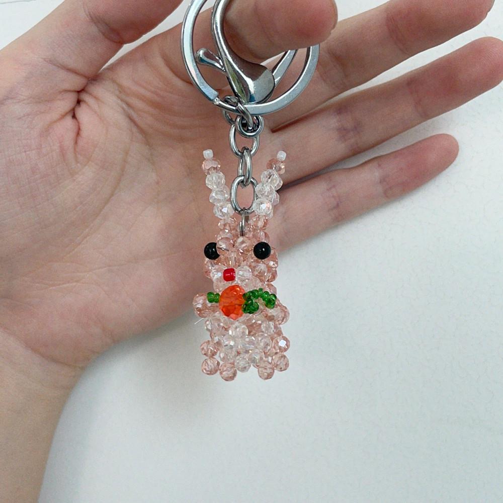 비즈 토끼 키링