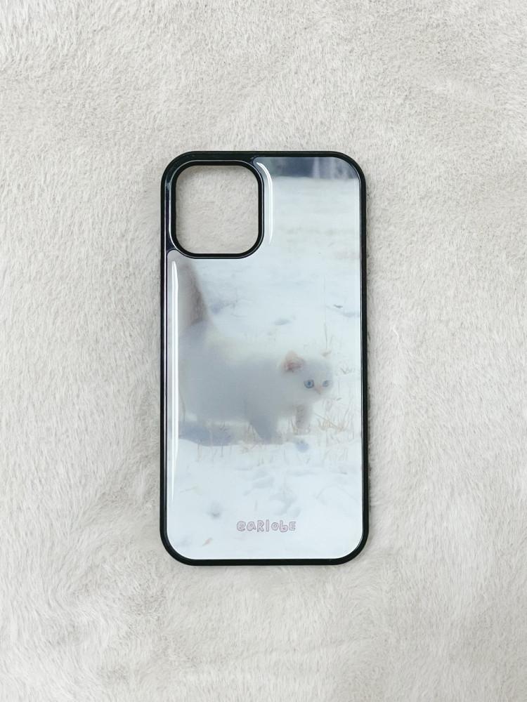 snow kitten epoxy case 눈 위에 고양이 에폭시 케이스