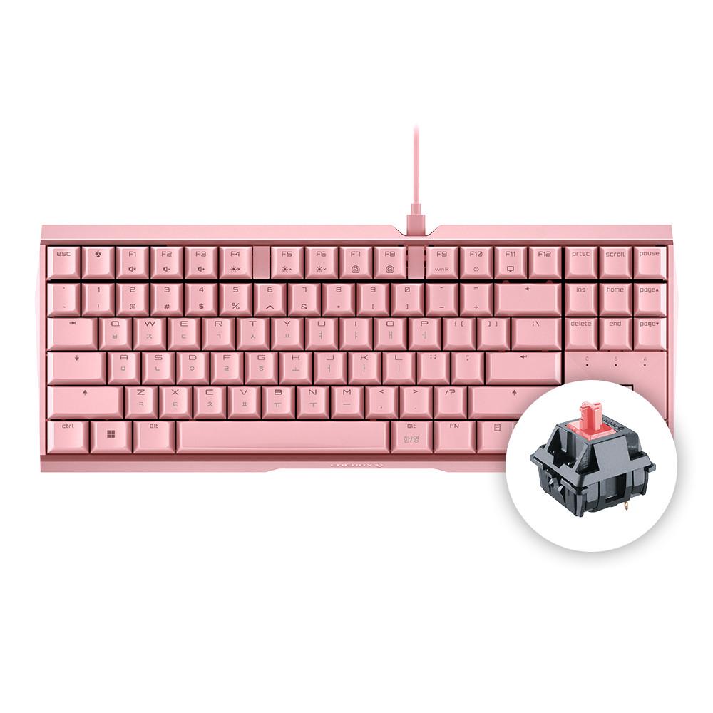 체리 MX BOARD 3.0S TKL 게이밍 기계식 키보드 핑크 저소음적축