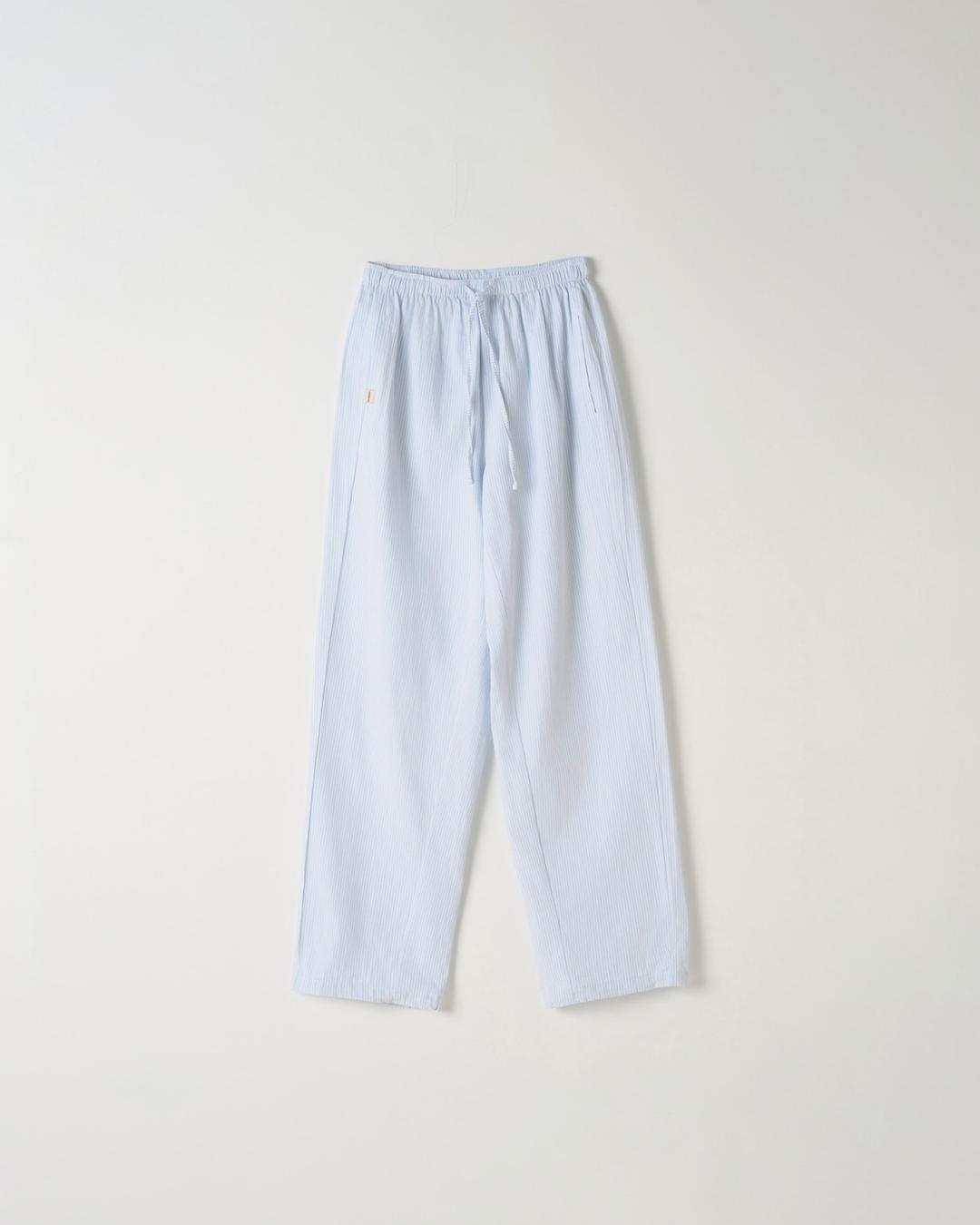 Cotton Stripe Pants [BLUE]