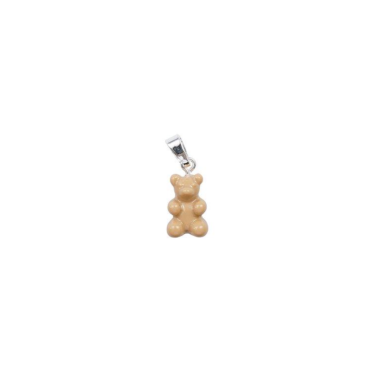 크리스탈 헤이즈 Nostalgia Bear Pendant - Salt caramel Silver