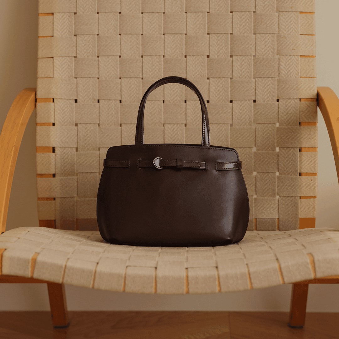 Classic leather buckle tote bag (4colors)