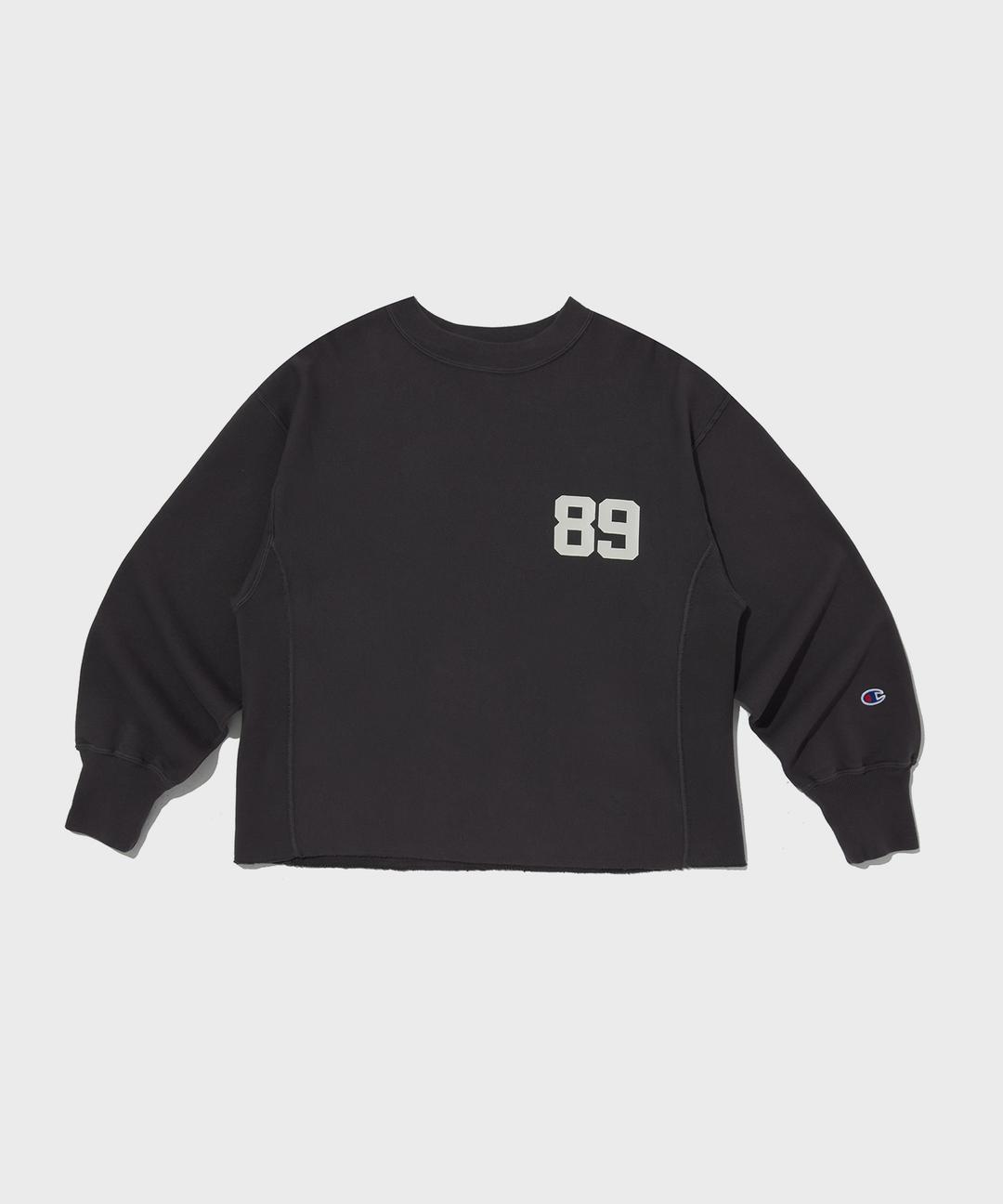 여성 리버스위브 프렌치테리 벌룬 스웨트셔츠 Charcoal Grey