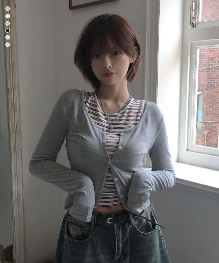 [여름까지🖤/핏예쁜 가디건] 얇은 써미 여리핏 가디건 -6color