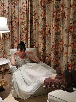 (freckle made♥)organza chiffon halter dress