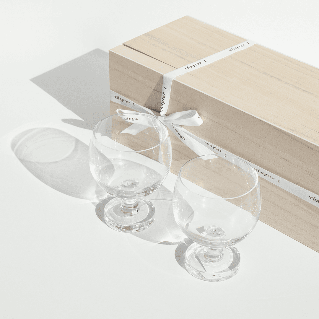 튤립 고블렛 와인 세트 (2pcs)
