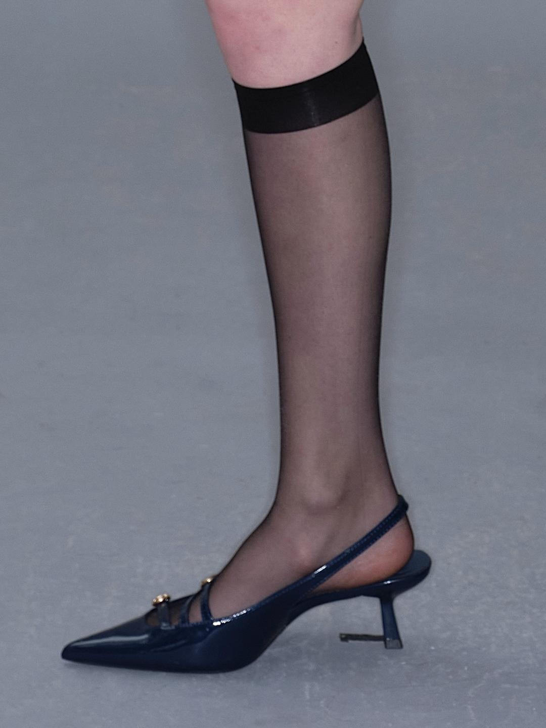 Classic Oily Slim Stockings Socks