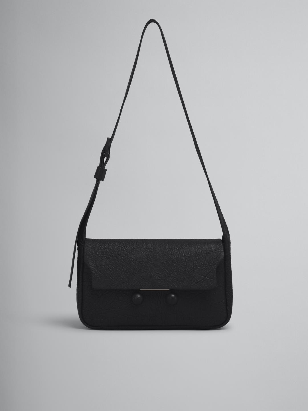 블랙 나파 가죽 Trunkaroo Soft 미디엄 백