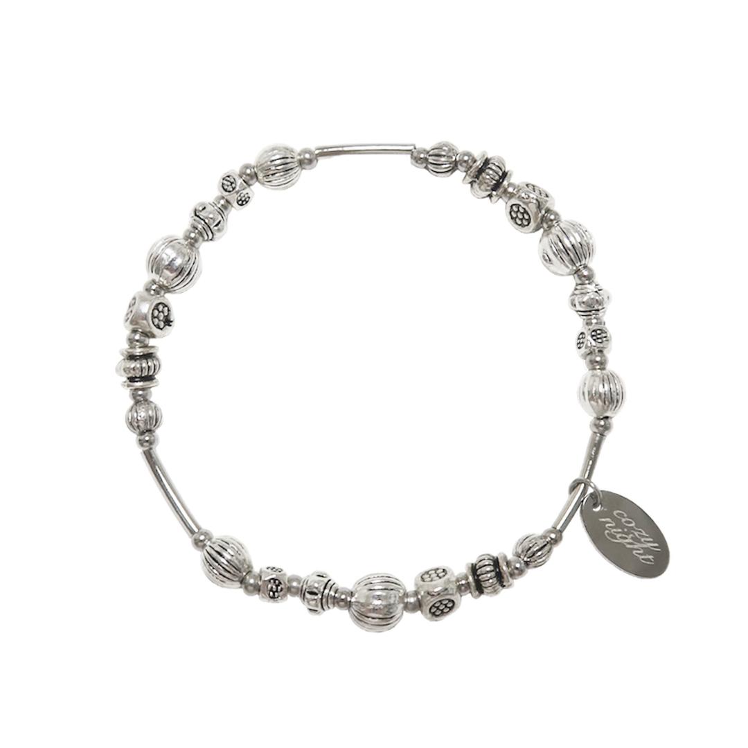 rondel pendant bracelet(silver)q