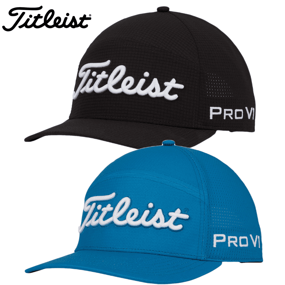 타이틀리스트 남녀공용 투어 퍼포먼스 페더 골프 스냅백 캡 매쉬 모자