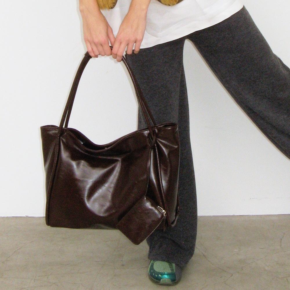 dapper bag (crinkle brown)