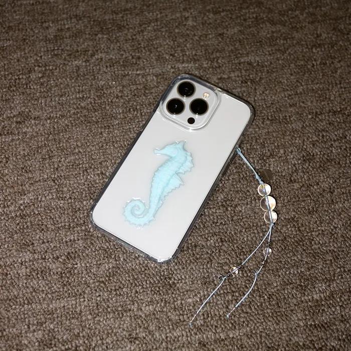 Seahorse iPhone case_ Sky (젤하드) 아이폰케이스