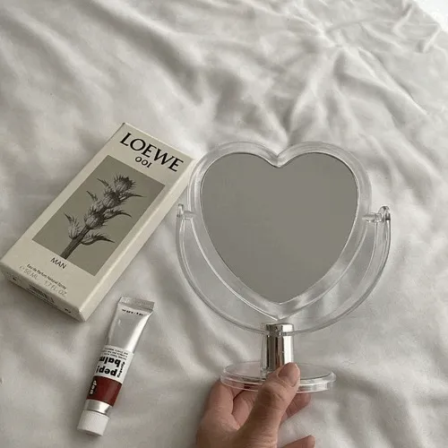 [당일발송] 아크릴 하트 투명 거울 하이틴 키치 인스타 감성 플로렌시아 소품샵