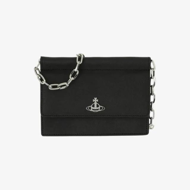 비비안웨스트우드 더비 체인 벨트백 블랙