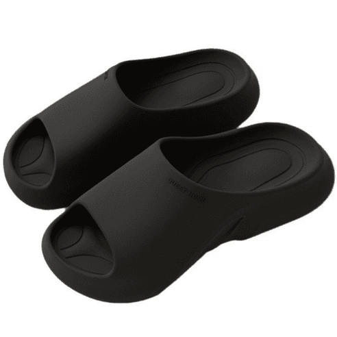 oittor 발편한 아치 쿠션 4cm 슬리퍼 족저근막, 245-250, 검정색
