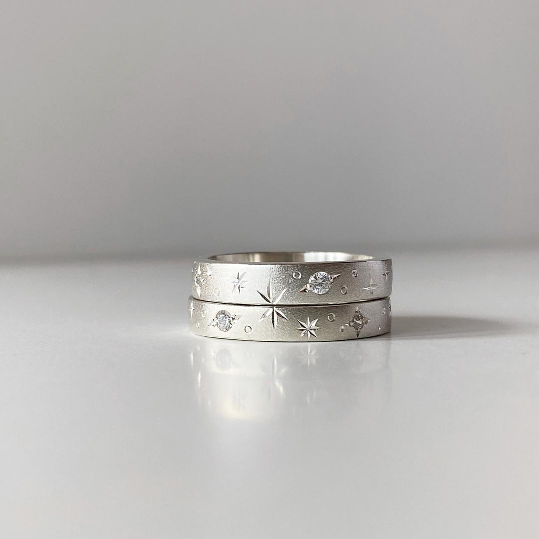 Planet Silver Ring (Flat)_matte