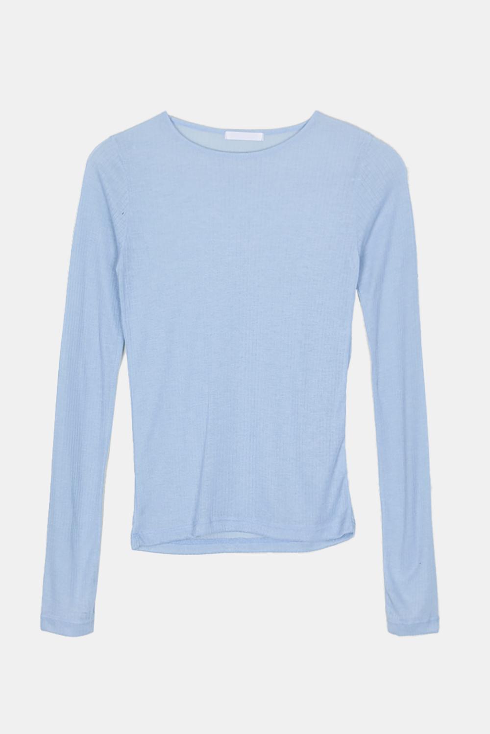 SHEER SLIM LONG T-SHIRT
