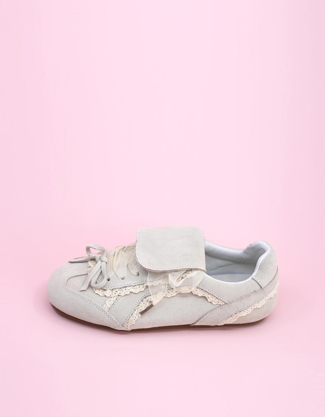 [소가죽] ALOHA IVORY LACE SNEAKERS