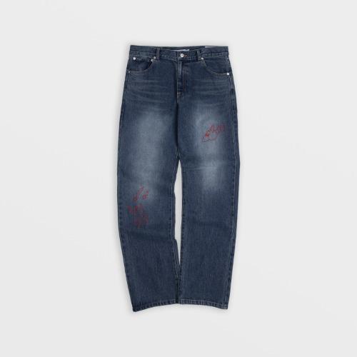 SAFARISPOT X THE SCOT WRECK BOMB JEAN (MEDIUM BLUE)