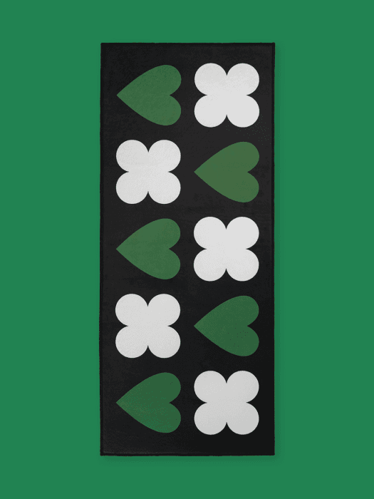 웰컴매트와이드 M LUCKY HEARTY BLACKBERRY