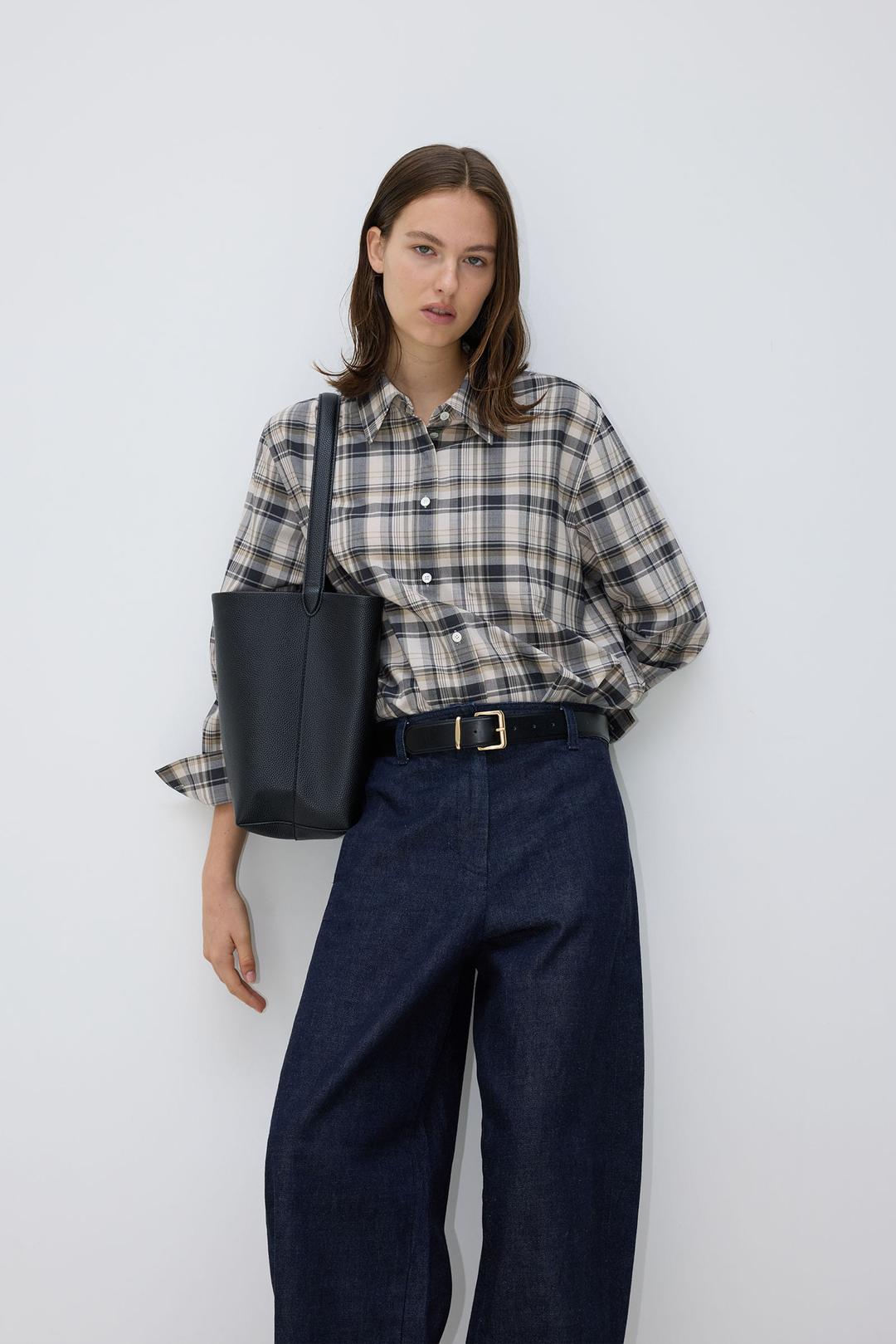 Wool blend check Shirt_multi check (10/16 예약발송)