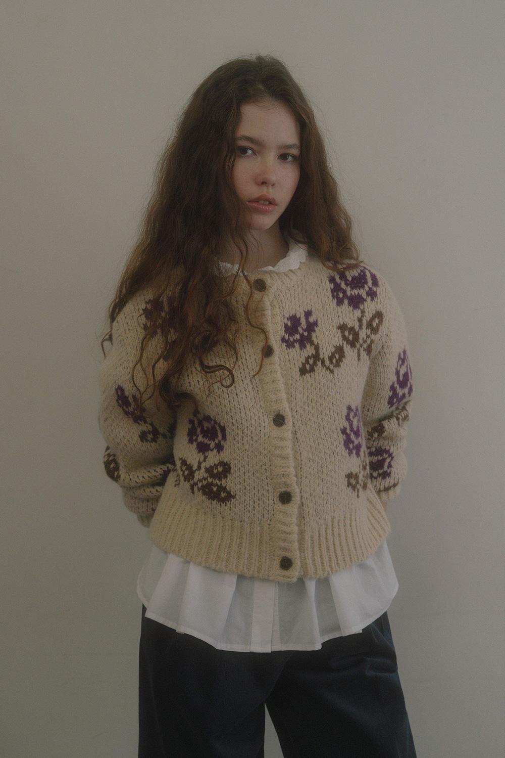 Rosaline knit cardigan_beige