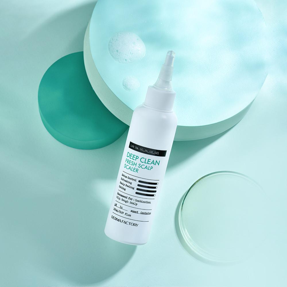[비건인증] 더마팩토리 딥 클린 프레시 두피 스케일러 150ml / 지성두피케어 두피각질관리 기름진두피관리 정수리냄새 뽀송한두피 산뜻한두피 두피쿨링