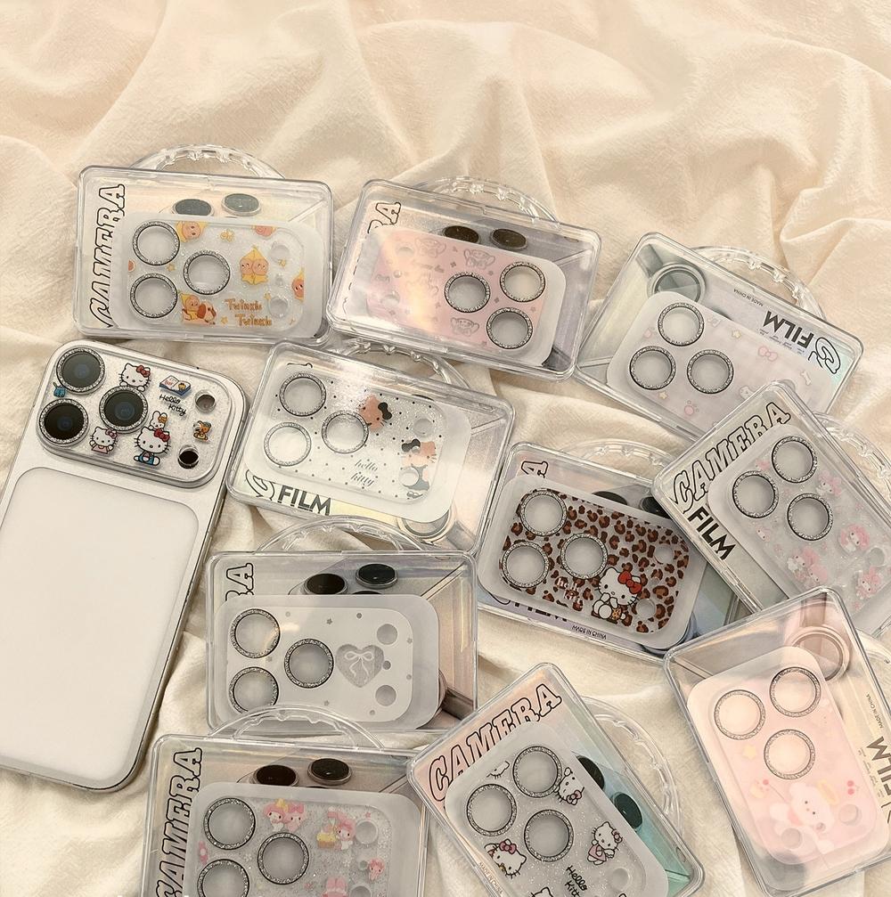 아이폰 17 프로 맥스 후면 카메라 보호 케이스 키티 캐릭터