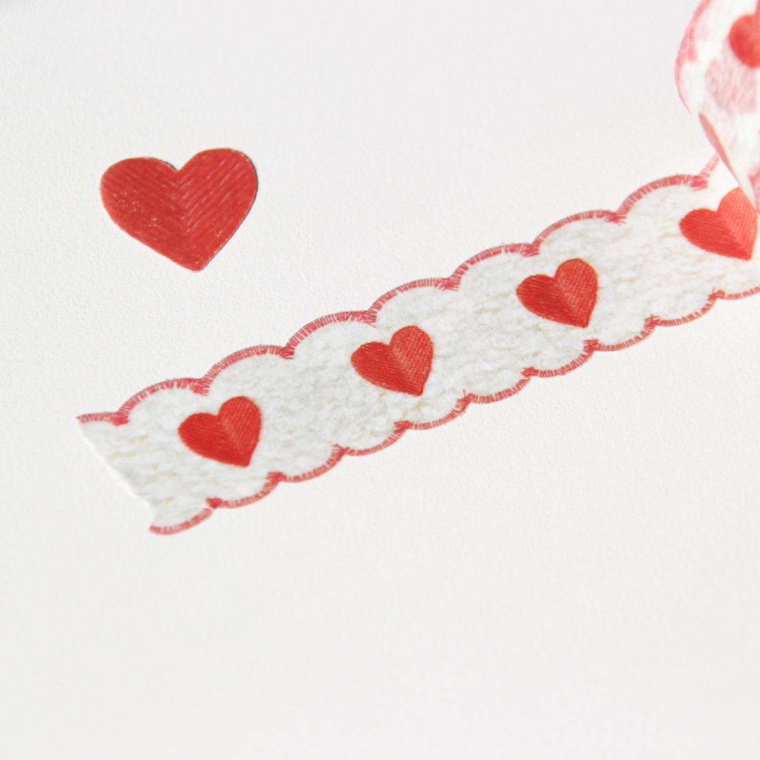 Heart Ribbon Die-Cut Masking Tape