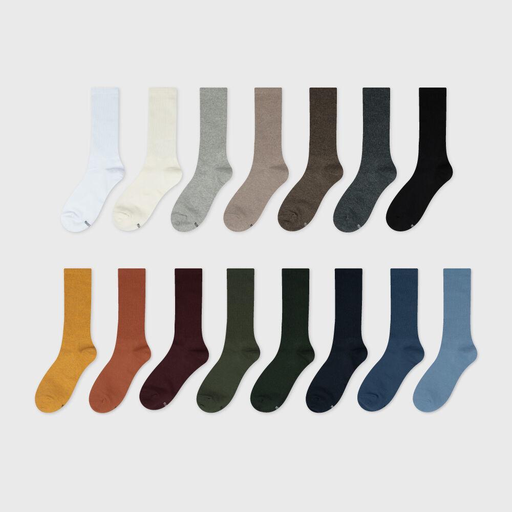 [5PACK] 1507 유니섹스 컬러 트라우져 삭스 - 컬러 선택형