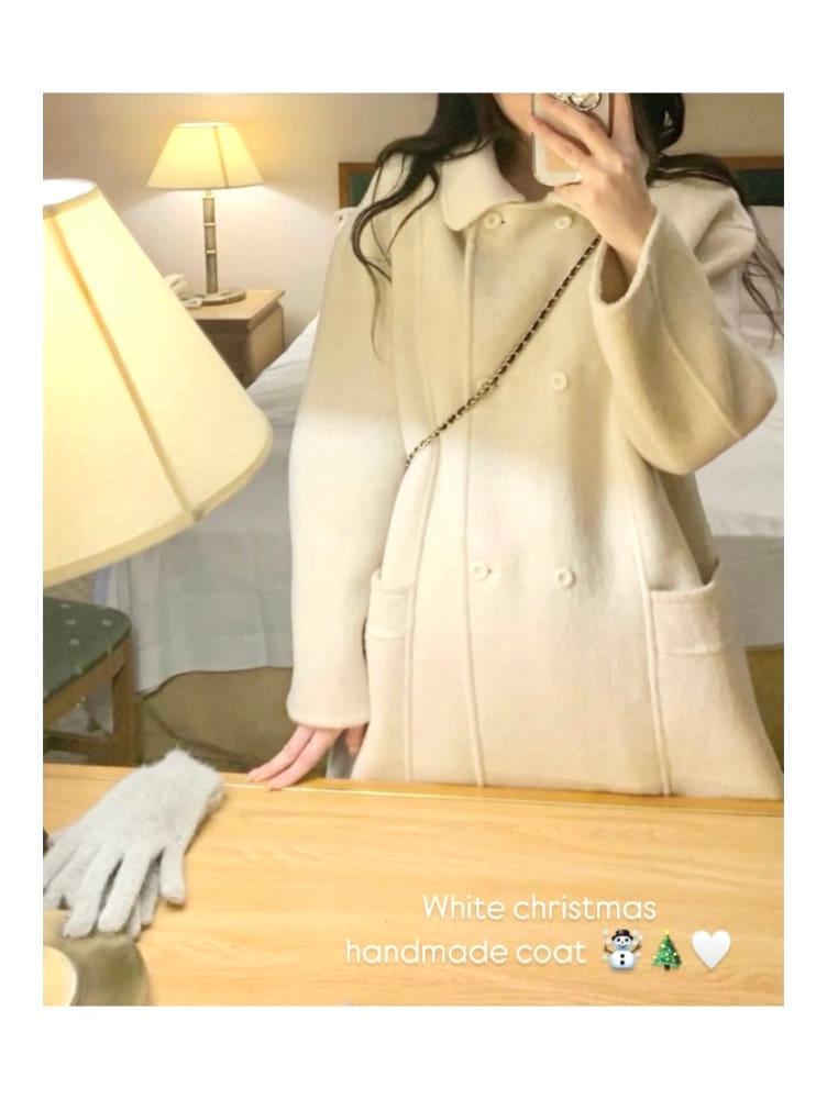 [ ~ 11/21 open sale ] 화이트 크리스마스 핸드메이드 코트 🎄☃️
