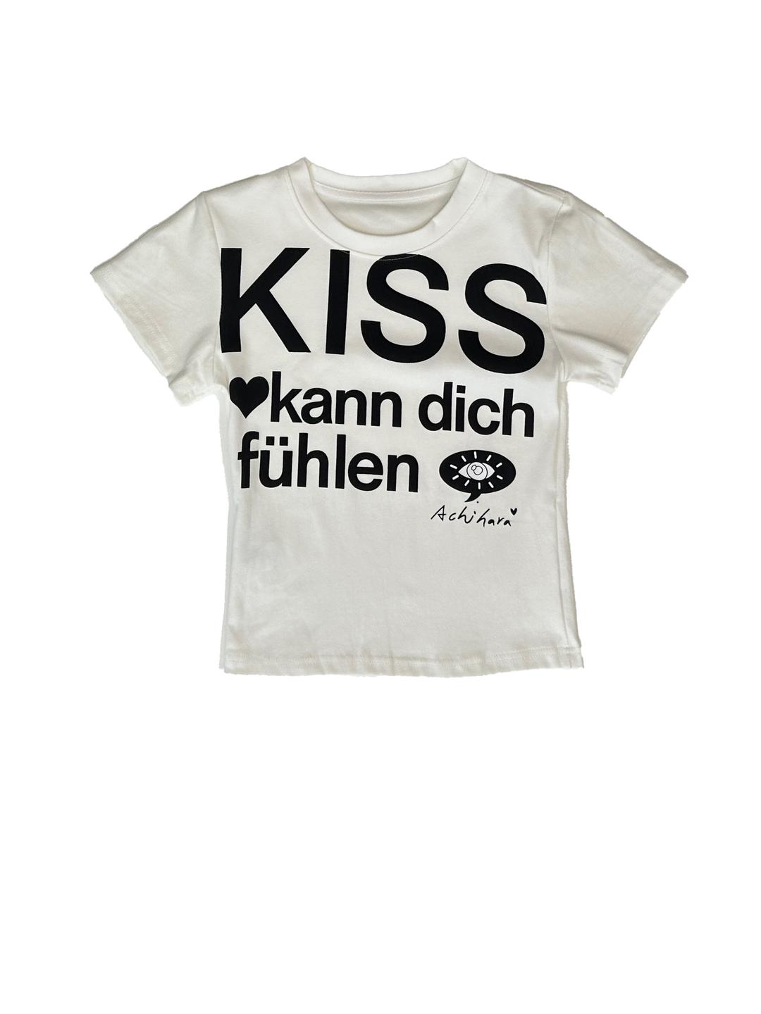 포하우스 [사이즈 추가🍀] Kiss Letter Crop T