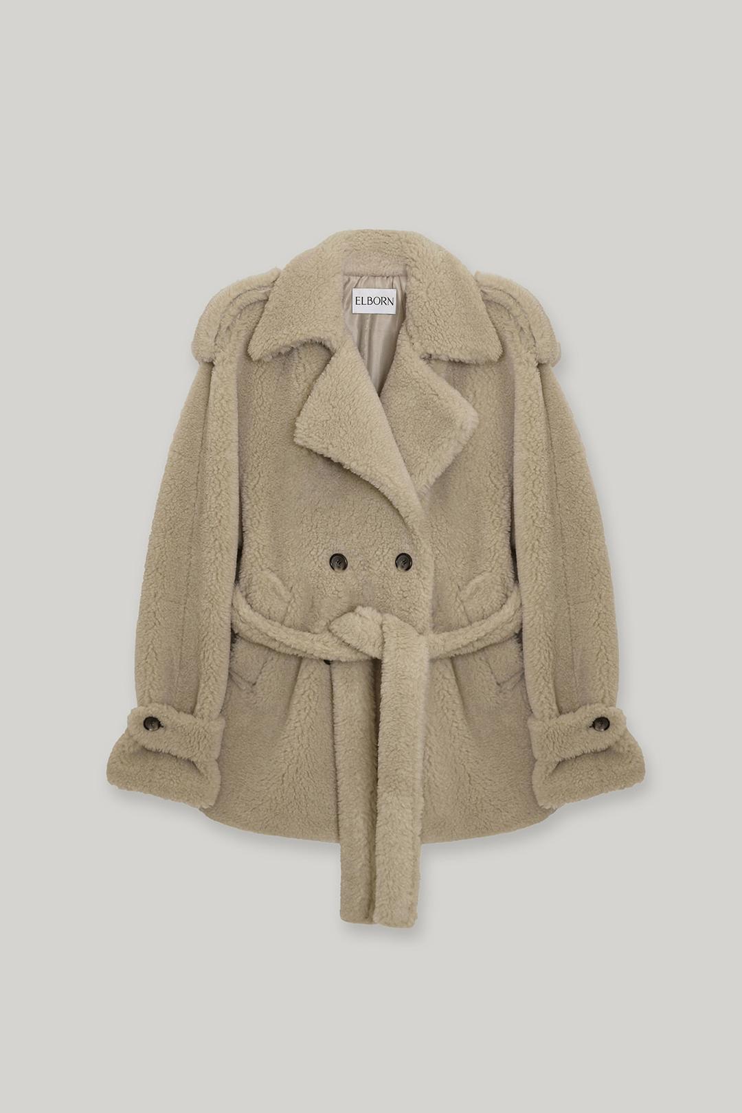 Teddi Shearling Half Coat