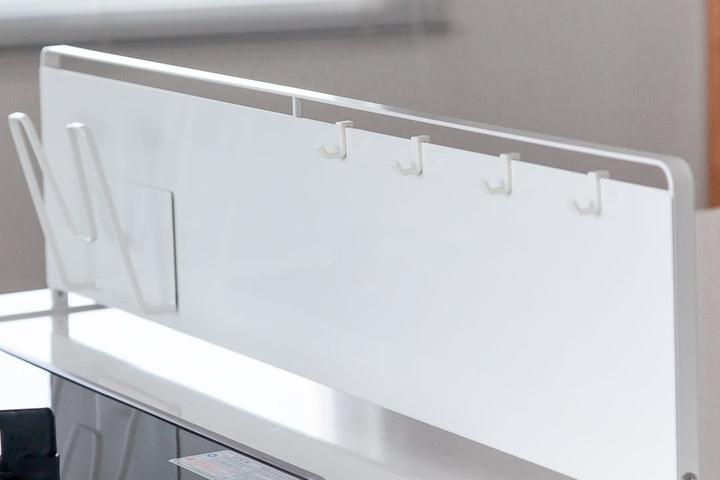 프리스탠딩 화이트 주방 파티션 패널 오염방지 가드