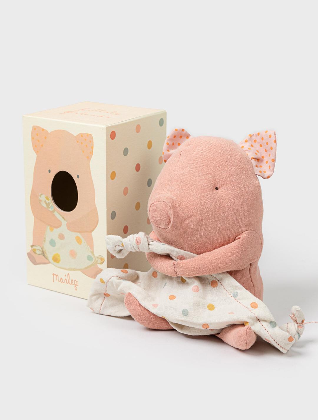 [메일레그] 신생아애착인형 오르골 인형 Lullaby Friends Pig
