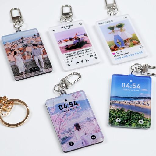 ❤️특가할인❤️ 디자인 포토키링 양면아크릴 거울키링