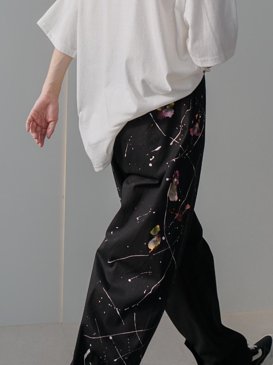 Bound Painted Elastic Trousers (2color)