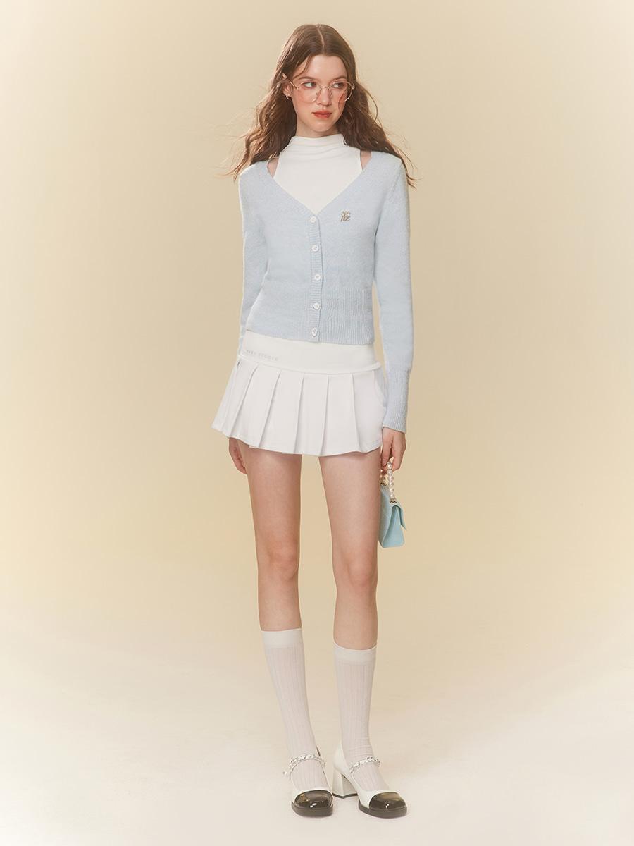 [MESS STUDIO] Cloud Spring Walk Set (V-neck Cardigan)