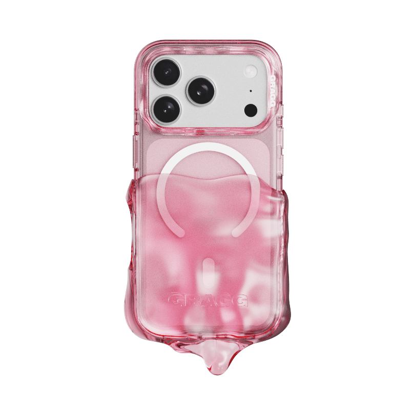 MAGSAFE DOUBLE LAYERS CASE - CLEAR PINK