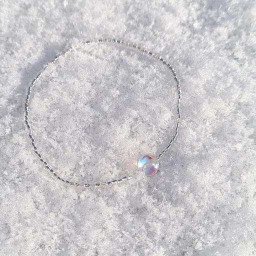 [셀레네의빛] 문스톤 실버라인 비즈팔찌