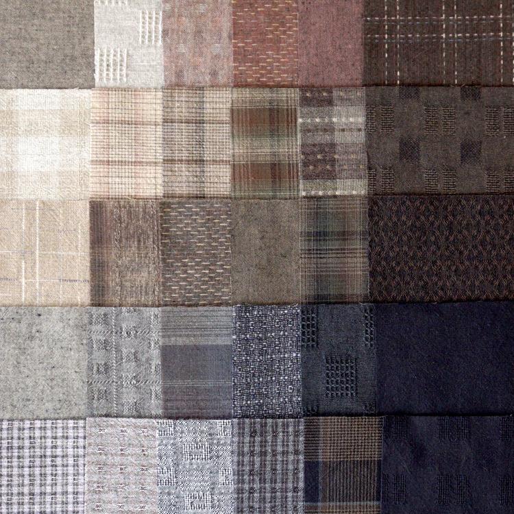 조각천 세트 - 수입 체크원단 30종 (15x15cm)  no.004