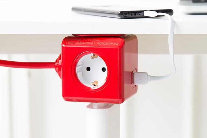 파워큐브 멀티탭 디자인 인테리어 고용량 과부하차단