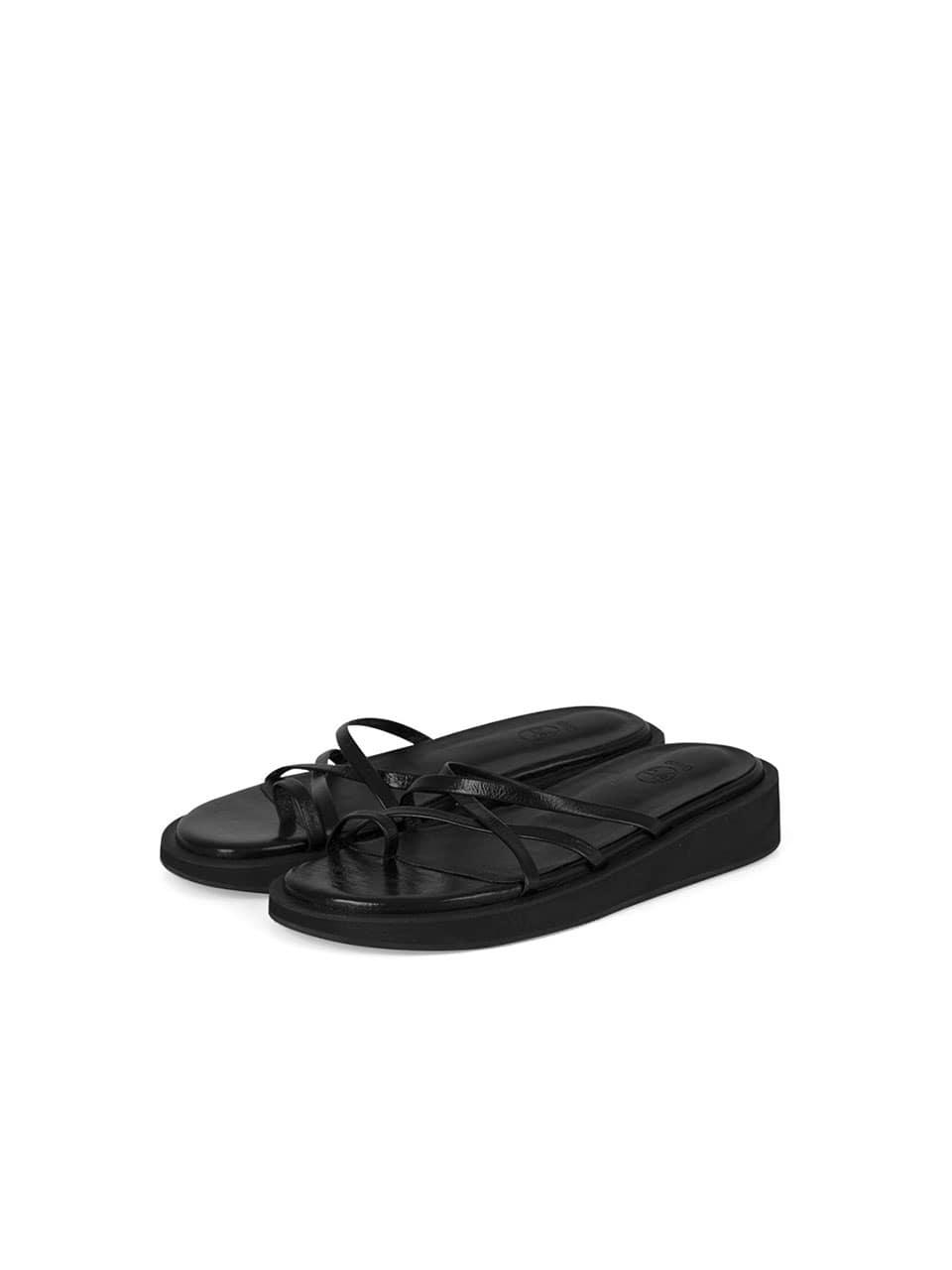 STRAP SLIDES [ BLACK ]