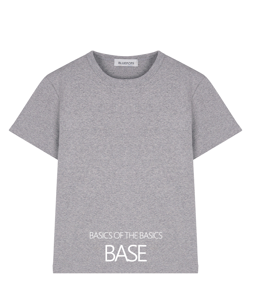 베이스 라운드 반팔티 TS9749 ONLY BLUEPOPS