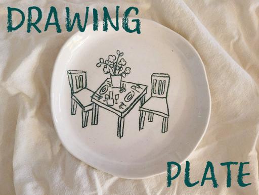 DRAWING PLATE. 접시