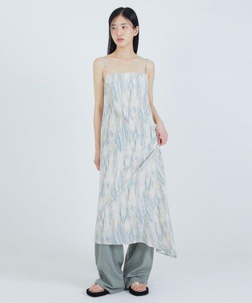 NOI903 언발 맥시 원피스 (블루)