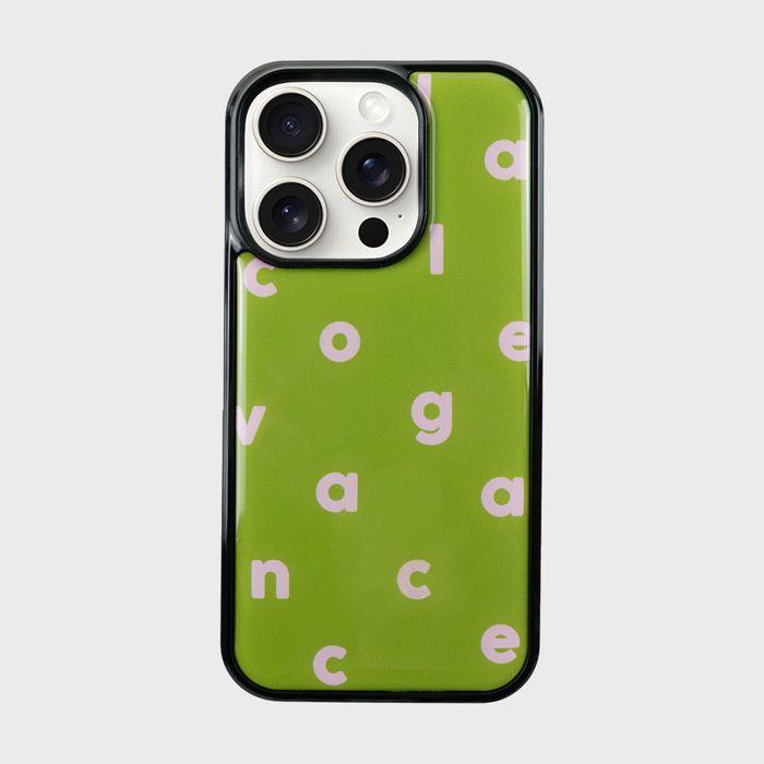 Logo Alphabet Color Epoxy Case (Green)